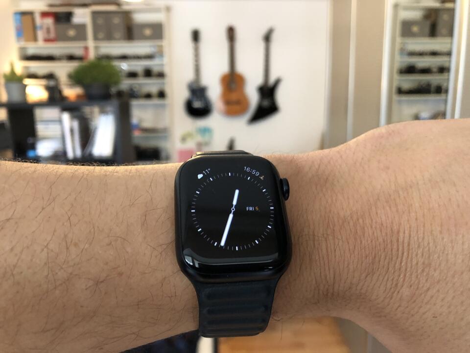 My Apple Watch on my wrist.